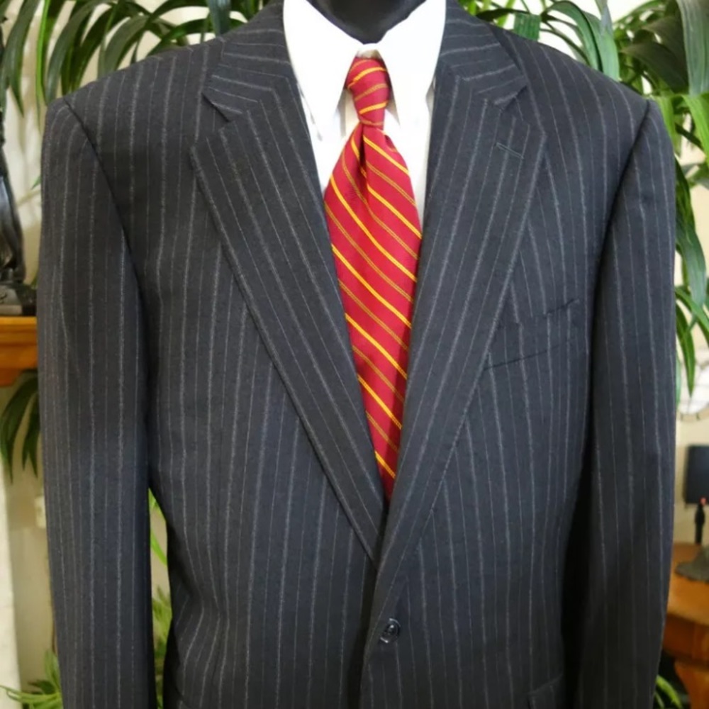 Zegna Pinstripe Sport Coat 46R